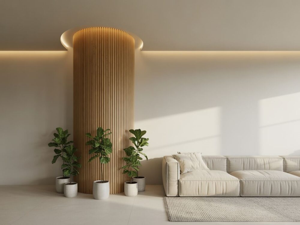 LED podświetlenie słupa