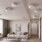 Montaż czujnika dymu sufit korytarz