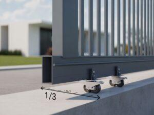 Odstępy wózków jezdnych