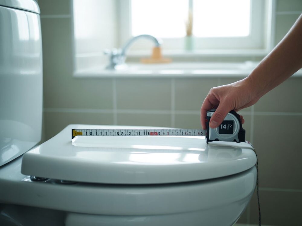 Rozstaw zawiasów deski WC