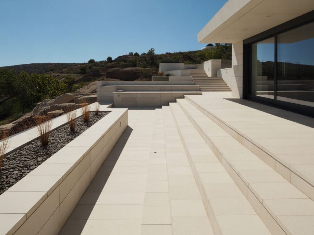 Warstwy posadzki tarasu