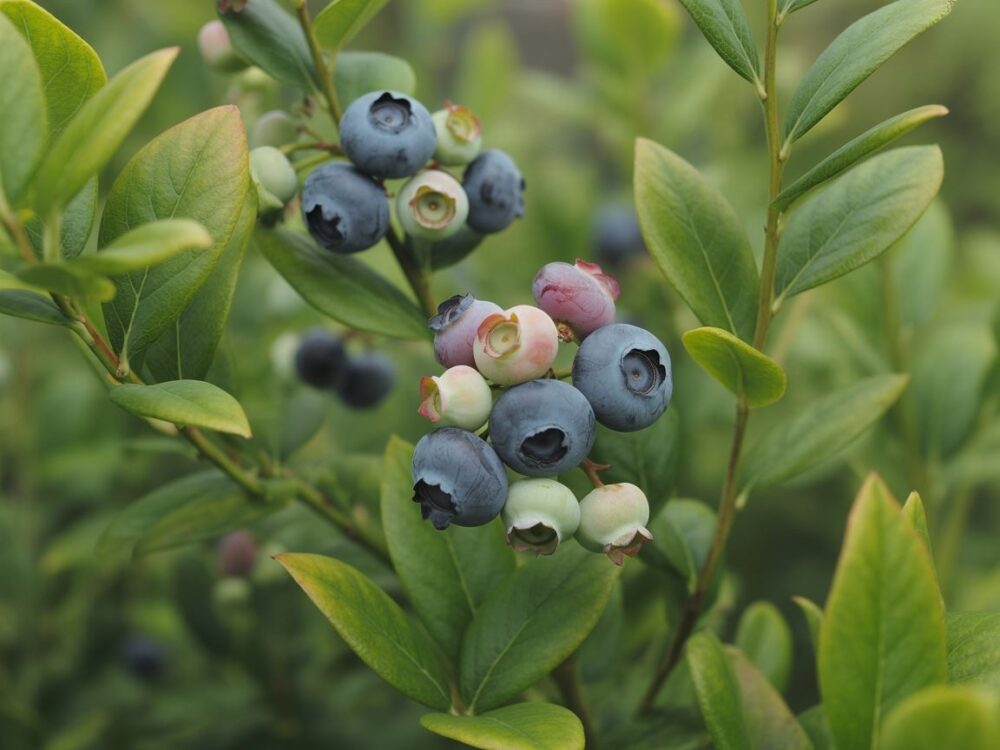 Wzrost borówki rocznej