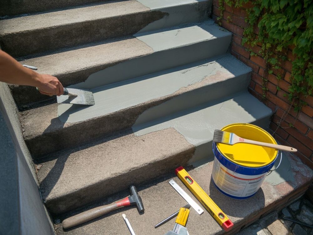 antypoślizgowe wykończenie schodów