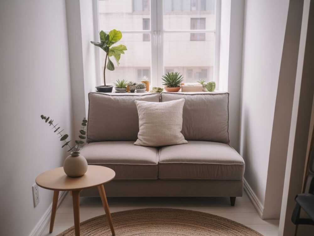 białe ściany jasna dębowa podłoga