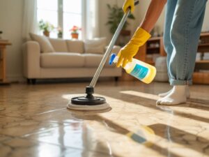 błyszczące linoleum