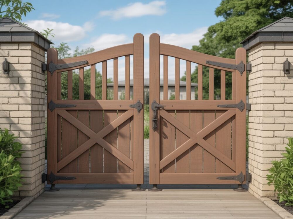 brama dwuskrzydłowa montaż