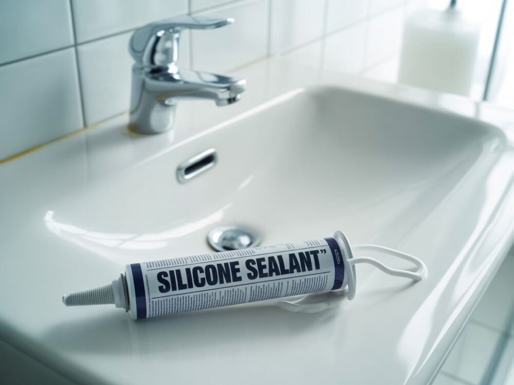 fuga silikonowa przy wannie