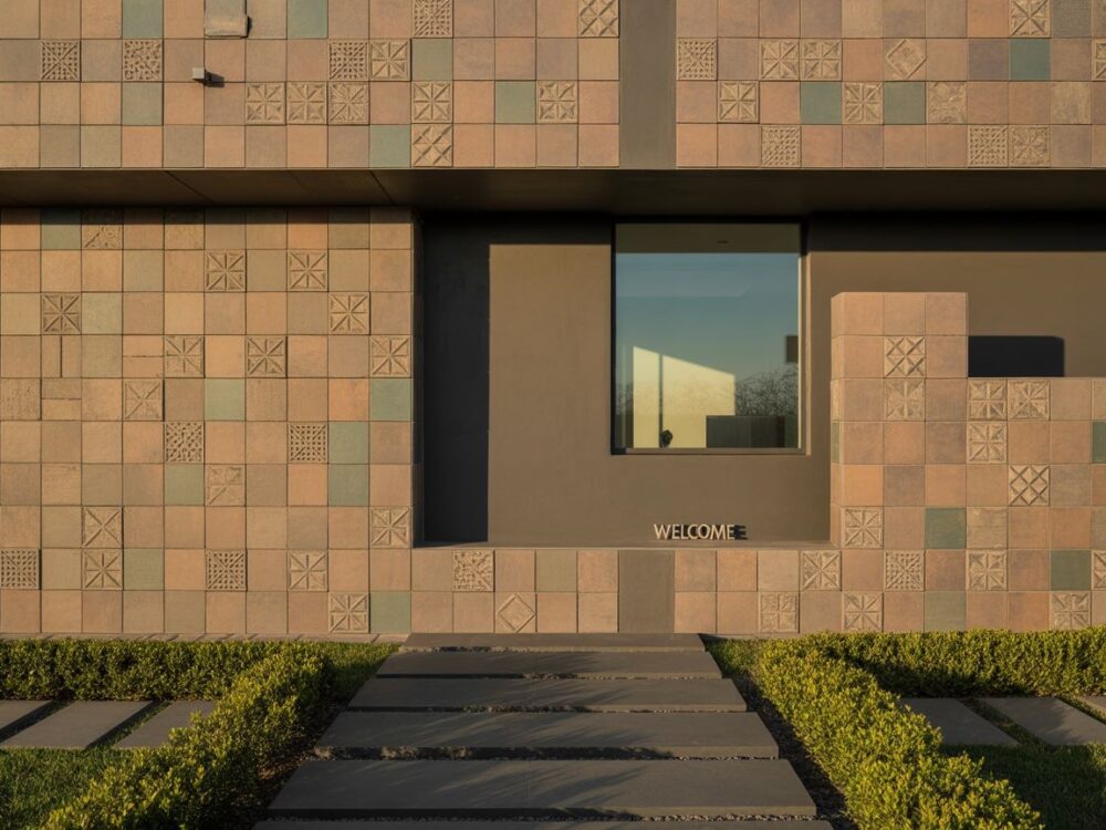 gres elewacyjny dom nowoczesny