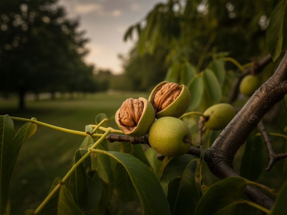 jesienne dojrzewanie orzechów