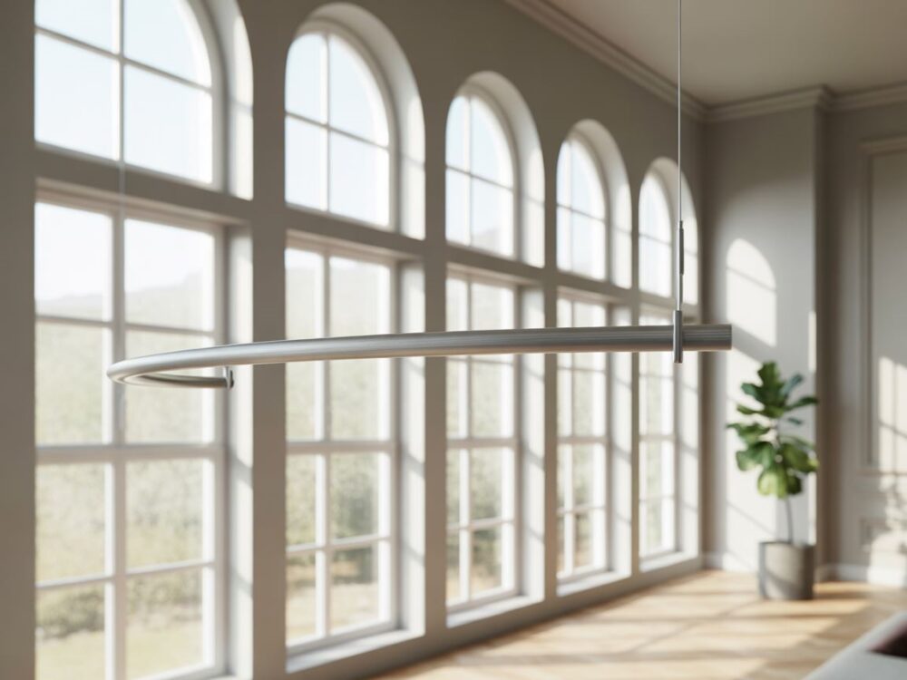 karnisz łukowy do okna łukowego