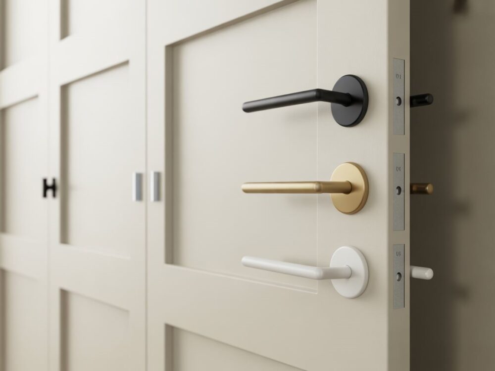 klamka do białych drzwi