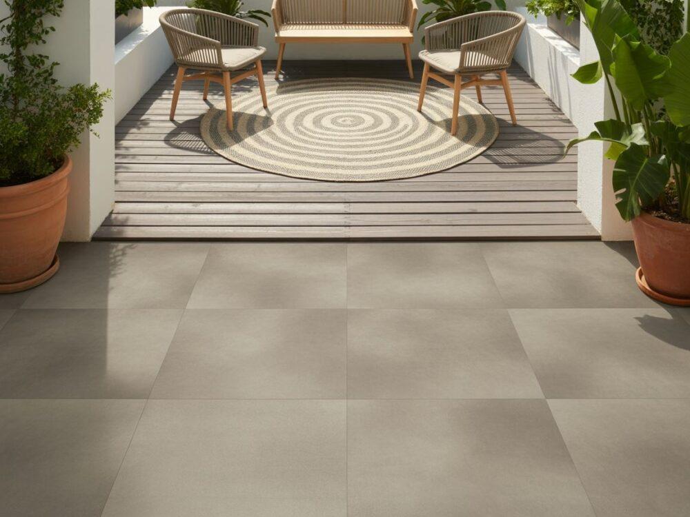 kompozytowe deski na betonie