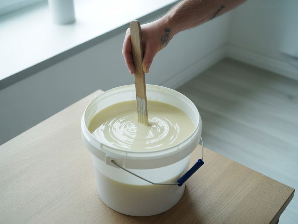 kremowa konsystencja kleju