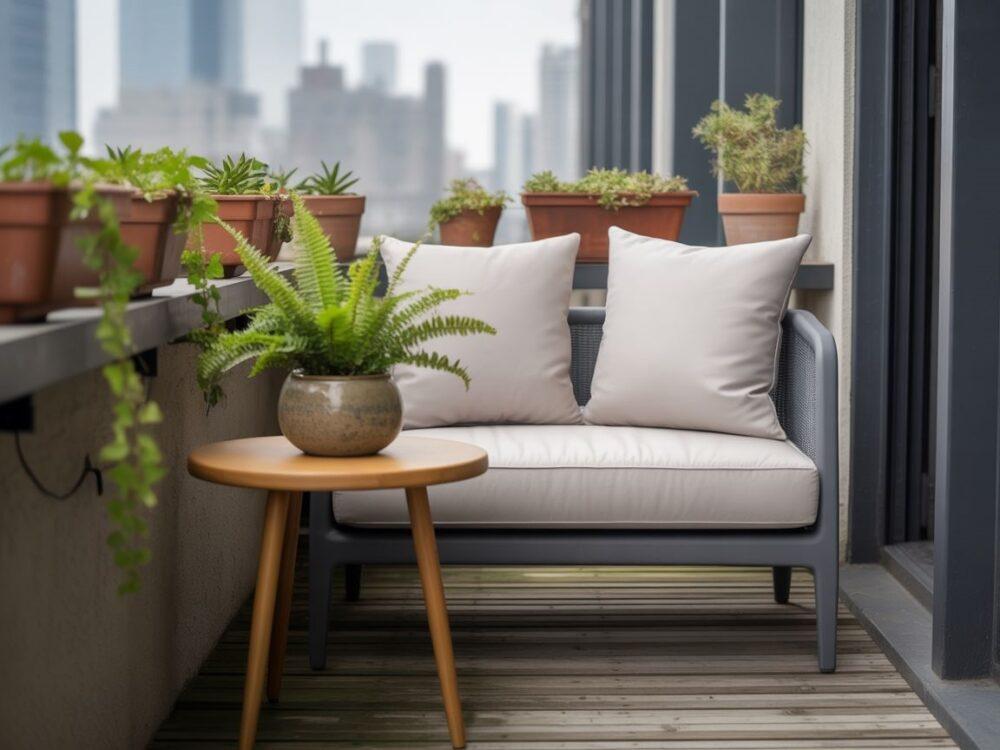 lampki na balustradzie