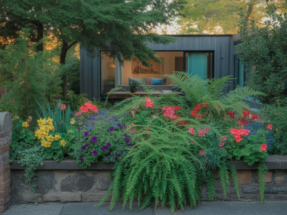 lawenda przy obrzeżu