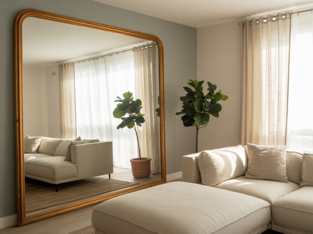 lustro na wysokości oczu