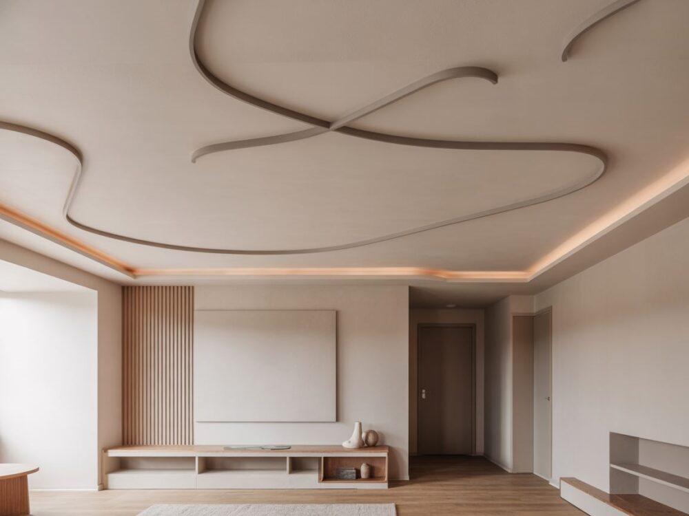 maskowanie krzywego sufitu