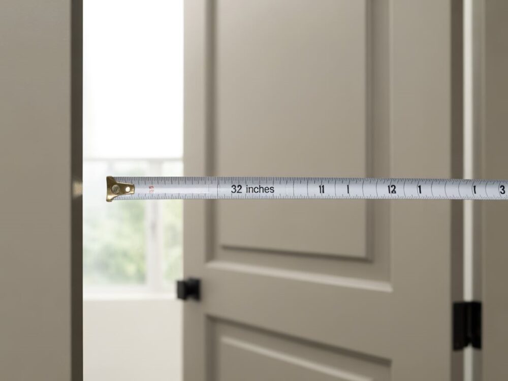 minimalna szerokość wejścia