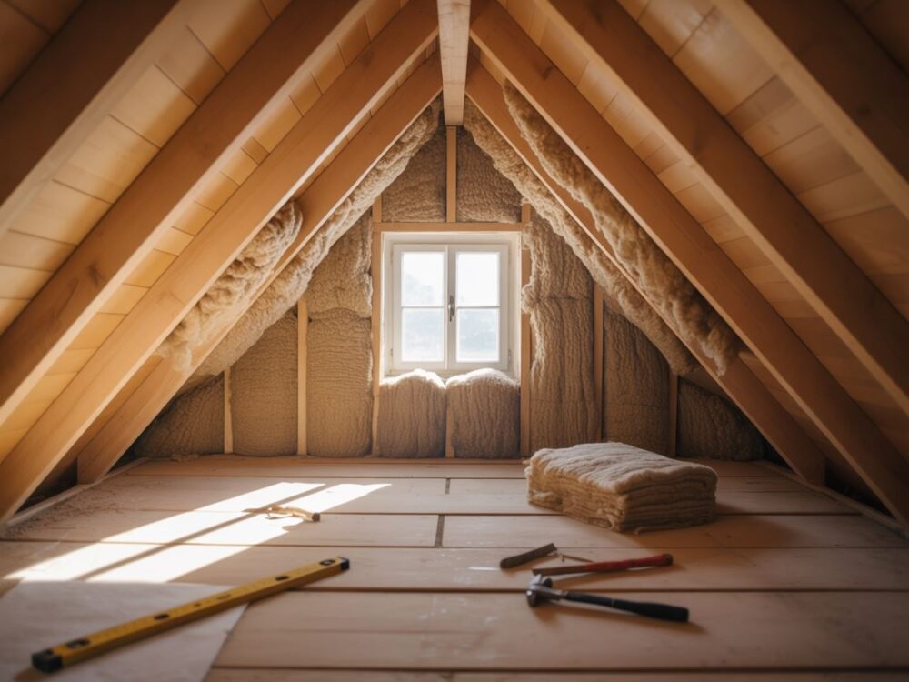 montaż płyt OSB na poddaszu