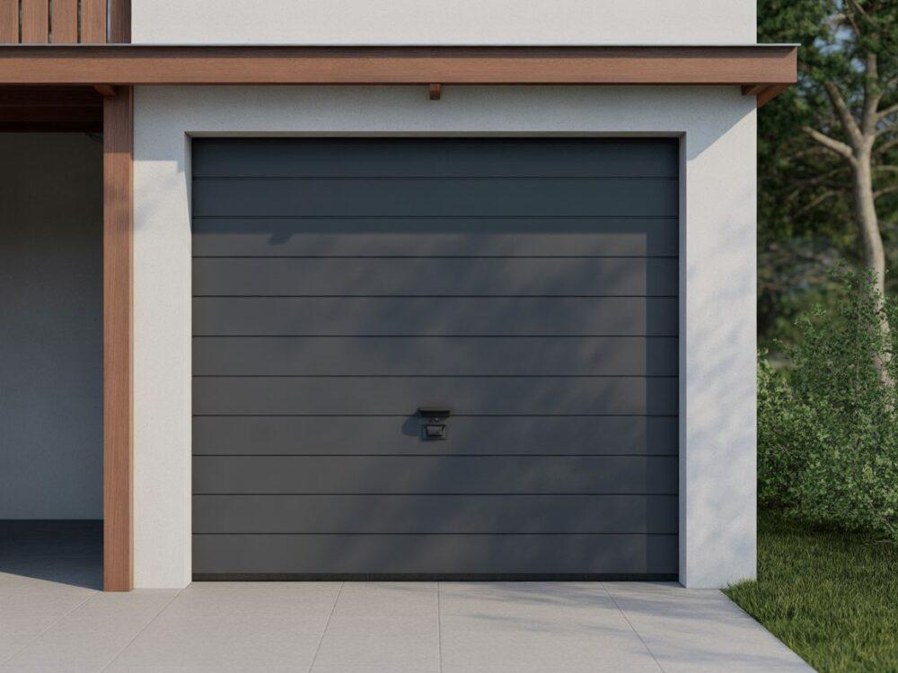 niski próg drzwi w bramie