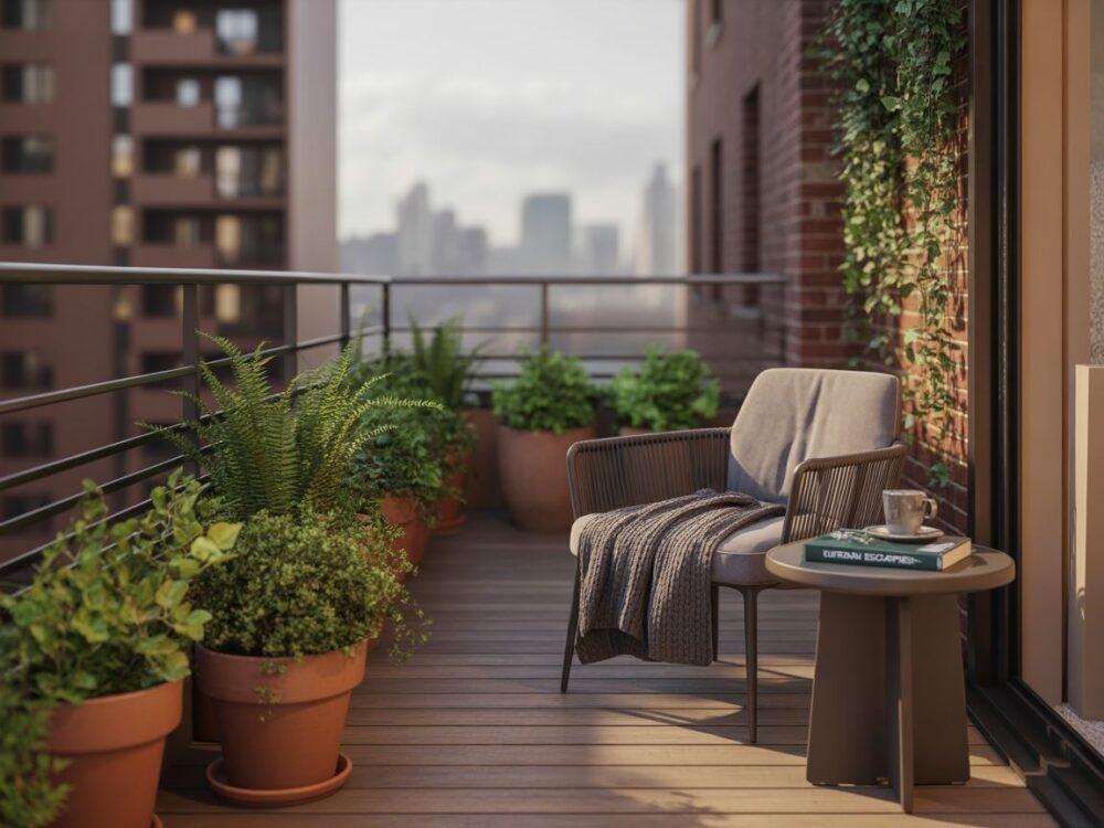 ogród wertykalny balkon