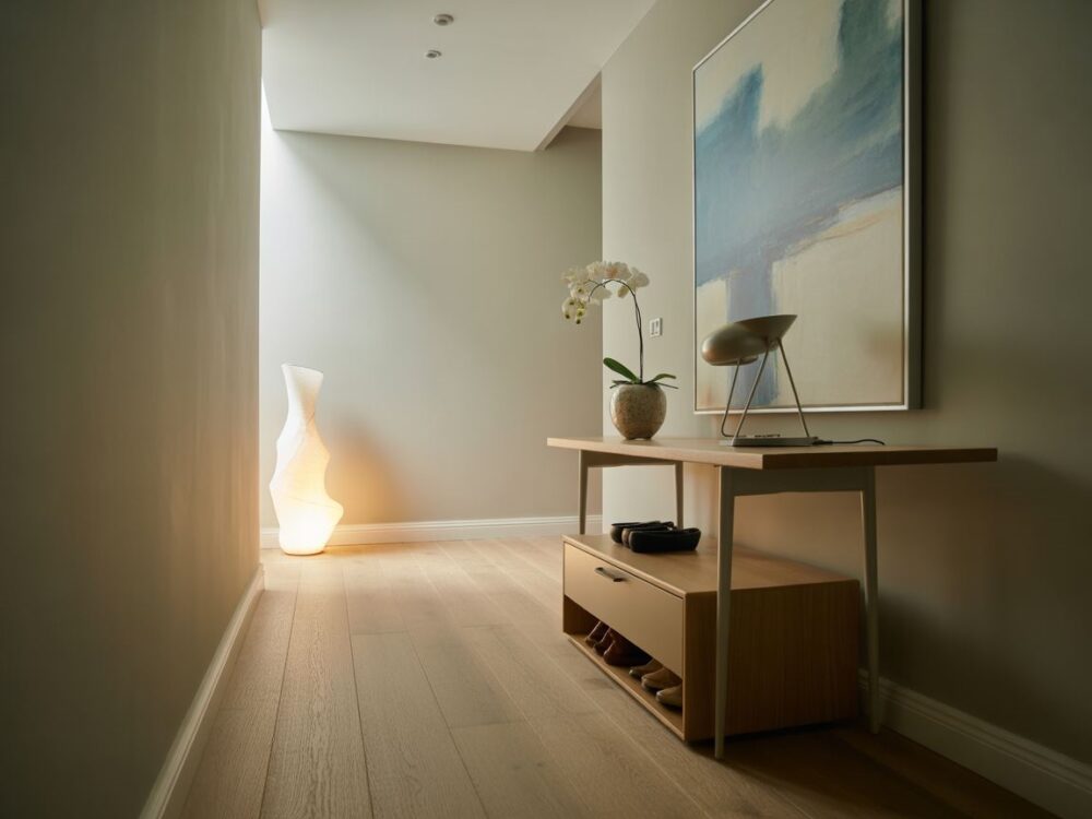 oświetlenie LED w korytarzu