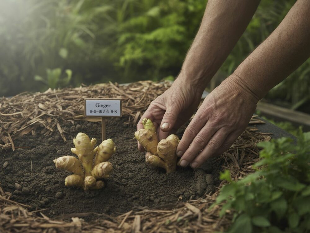 pąki imbiru do góry