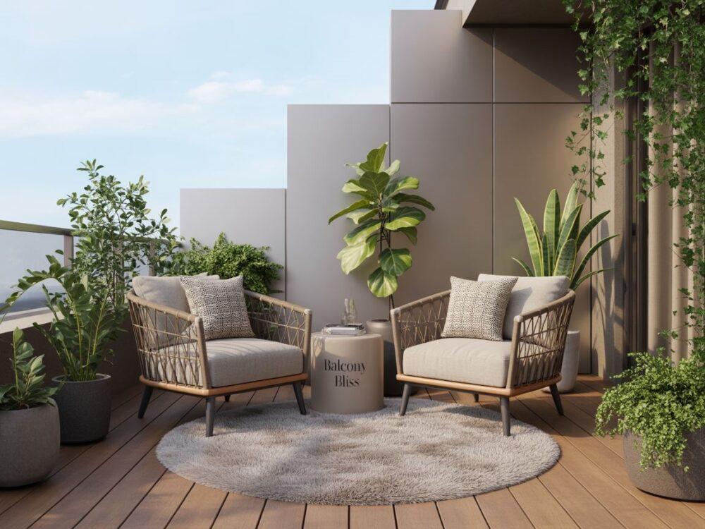 palety jako podest balkon