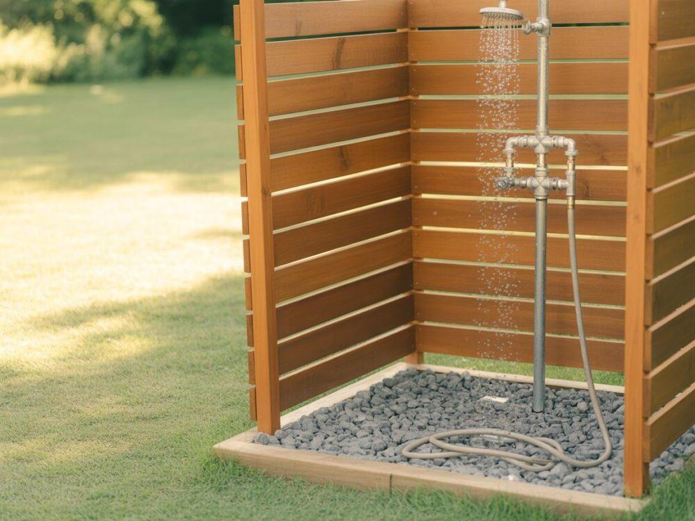 pergola z prysznicem