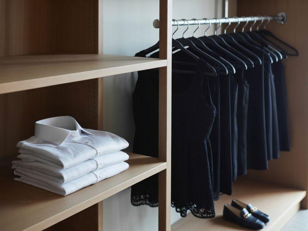 półki i stojak na buty