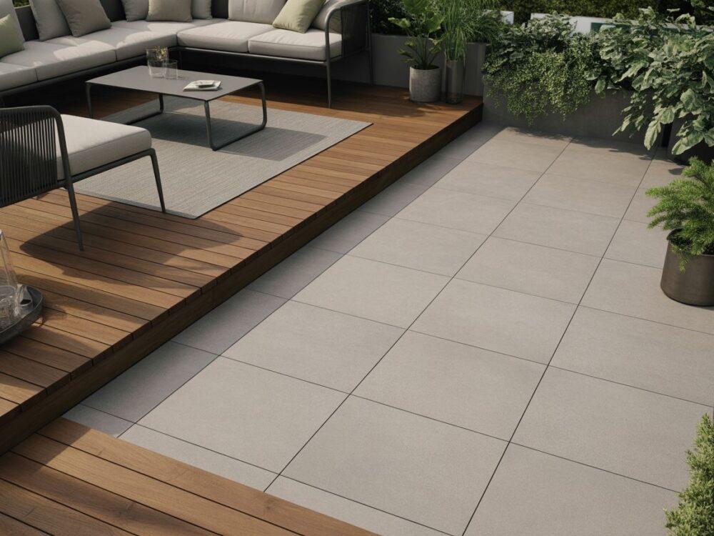 porcelanowe płyty na wspornikach