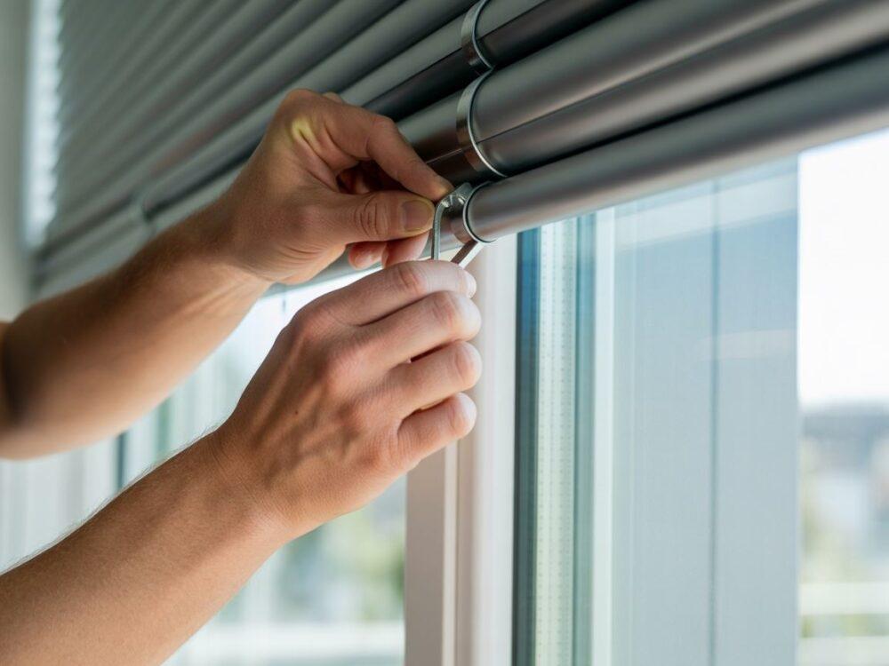 roleta z prowadnicami samoprzylepnymi