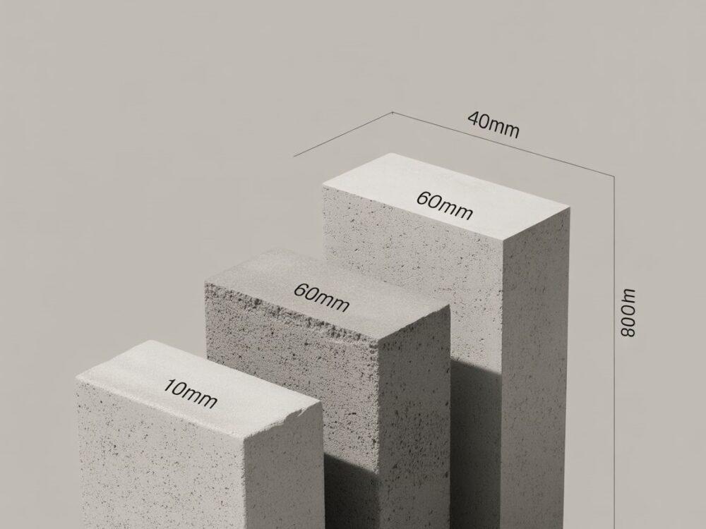 różne wysokości kostek