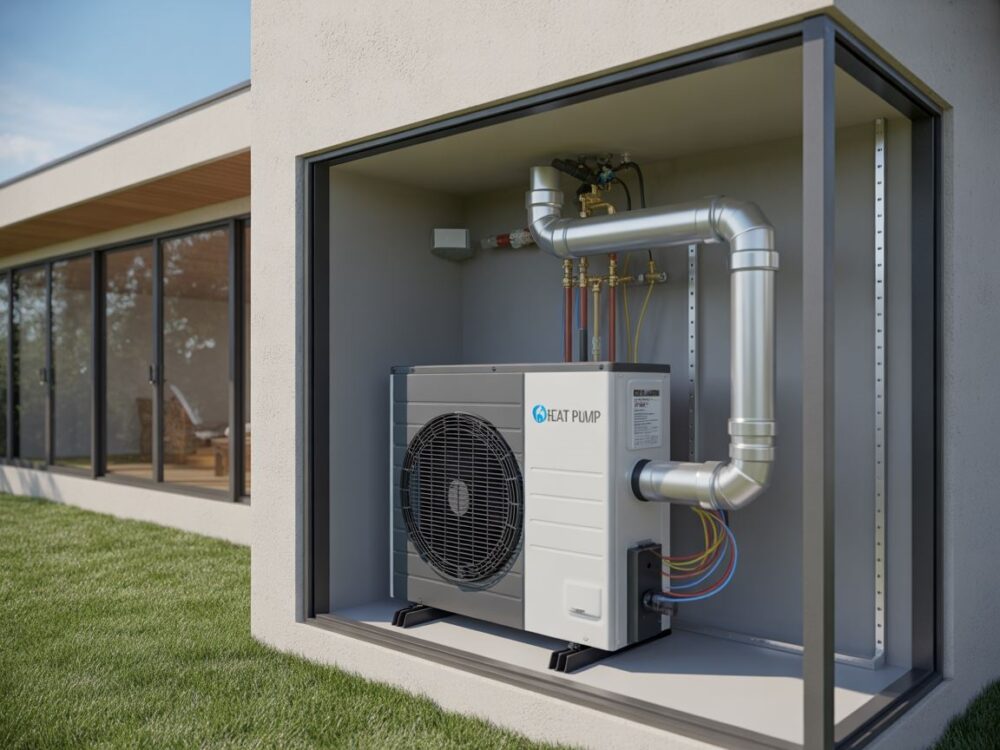 wentylowana zabudowa z drewna