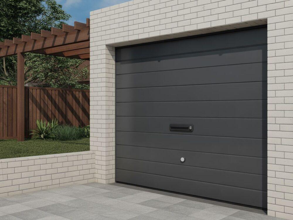 wicket door w bramie segmentowej