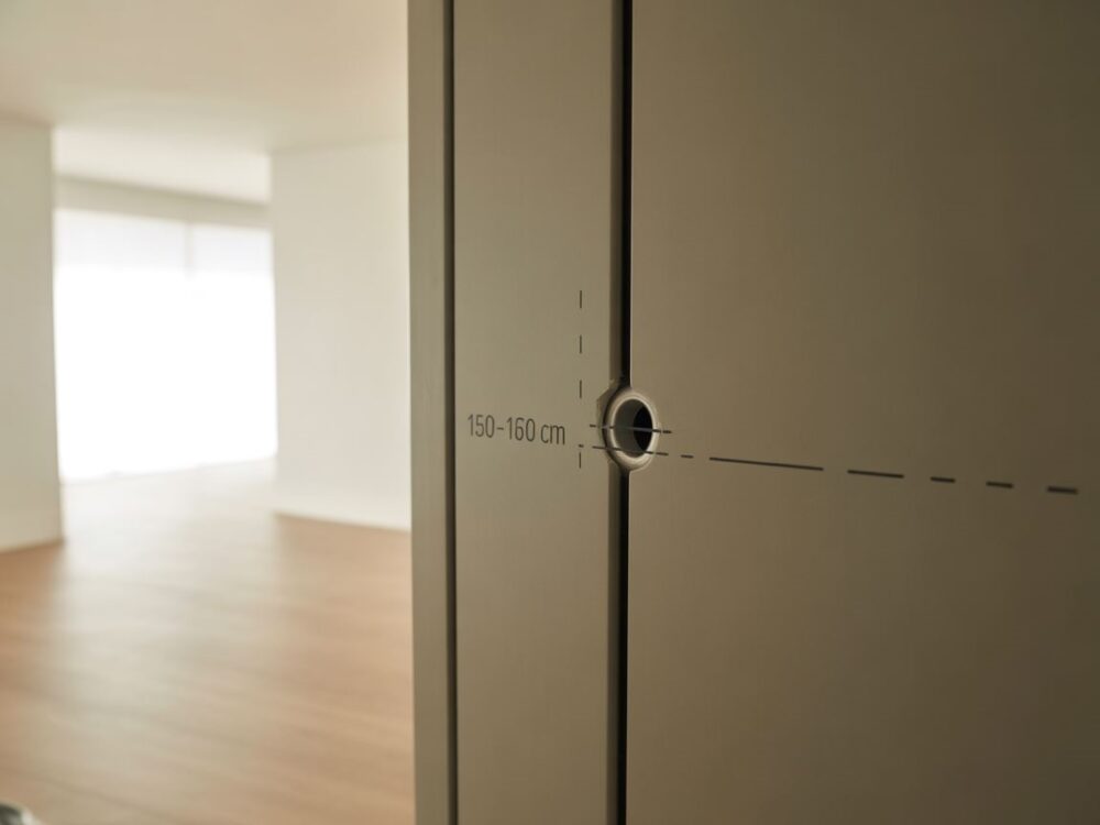 wizjer w drzwiach wejściowych