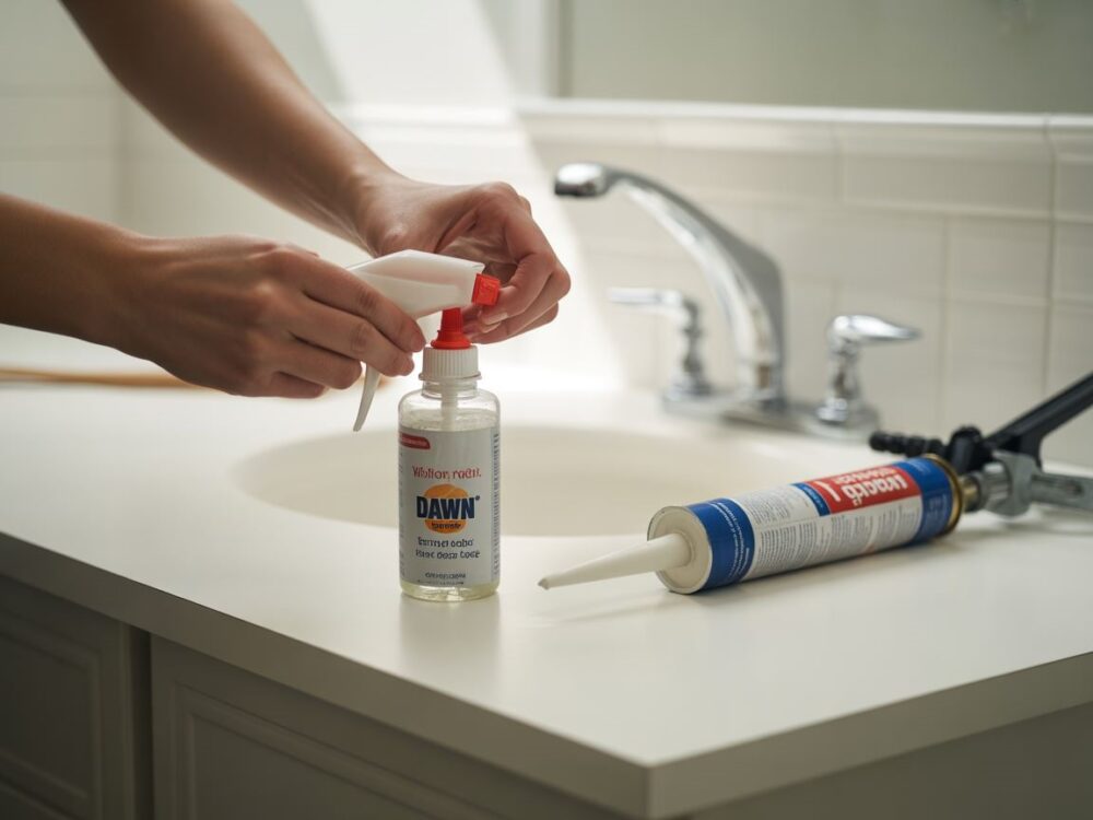 wygładzanie silikonu palcem