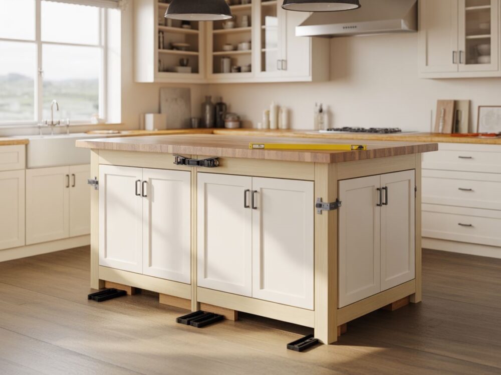 wyspa kuchenna z szafek